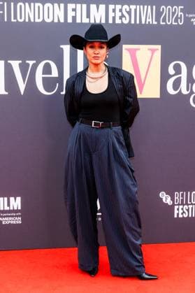 Premiere of Nouvelle Vague, BFI London Film Festival, London, UK, 18 October 2025. Ayesha Hussain - BFI London Film Festival - Red carpet - Premiere of Nouvelle Vague - London, UK on 18th October 2025, Credit:Manuela Langotsch Avalon United Kingdom, London, Royal Festival Hall  Copyright: xManuelaxLangotschx xAvalonx 1046544264