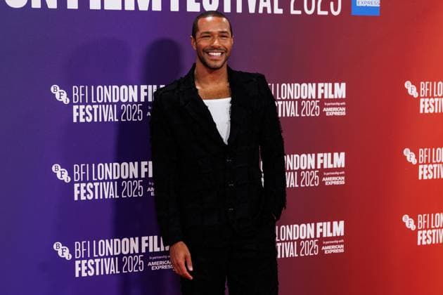 UK Premiere of Pillion, BFI London Film Festival, Royal Festival Hall, London, UK, 18 October 2025. Michael Gunning - BFI London Film Festival - Red carpet - UK Premiere of Pillion - Royal Festival Hall in London, UK on 18th October 2025, Credit:Manuela Langotsch Avalon United Kingdom, London, Royal Festival Hall  Copyright: xManuelaxLangotschx xAvalonx 1046544549