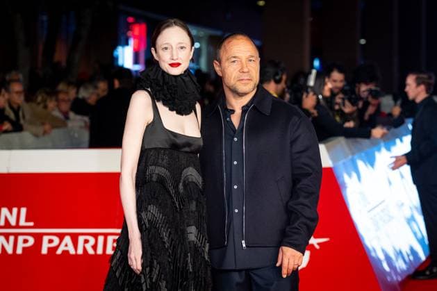Good Boy red carpet during the 20th Rome Film Festival at Auditorium Parco Della Musica in Rome, Italy on 19 October 2025. Andrea Riseborough and Stephen Graham attend the Good Boy red carpet during the 20th Rome Film Festival at Auditorium Parco Della Musica in Rome, Italy on 19 October 2025., Credit:Stefano Costantino TTL Avalon Italy, Rome  Copyright: xStefanoxCostantinoxTTLx xAvalonx 1046733083