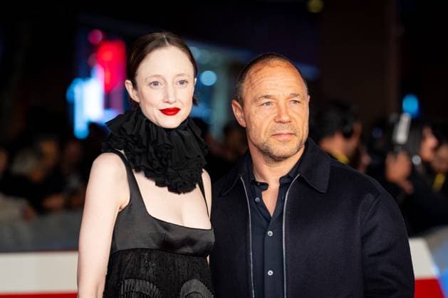 Good Boy red carpet during the 20th Rome Film Festival at Auditorium Parco Della Musica in Rome, Italy on 19 October 2025. Andrea Riseborough and Stephen Graham attend the Good Boy red carpet during the 20th Rome Film Festival at Auditorium Parco Della Musica in Rome, Italy on 19 October 2025., Credit:Stefano Costantino TTL Avalon Italy, Rome  Copyright: xStefanoxCostantinoxTTLx xAvalonx 1046733099