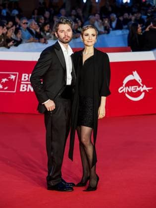 Roma Cinema Fest 2025, evening 5 - Red carpet film The Counterfeiter. Pictured: Stefano Lodovichi, Camilla Filippi  Copyright: xMarcoxProvvisionatox xipa-agency.netx xDxAvanzo Landi Provvisionatox IPA_Agency_IPA66818253