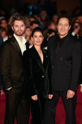 News - Rome Film Festival 2025 Stefano Lodovichi , Giulia Michelini and Claudio Santamaria attend the red carpet of the movie Il Falsario  during the 20th Rome Film Fest at Auditorium Parco della Musica on October 19, 2025 in Rome, Italy. Rome Auditorium Parco della Musica Italy Copyright: xFabrizioxCorradettix xLiveMediax LPN_2089920