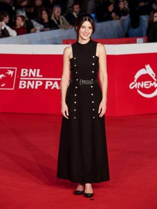 Roma Cinema Fest 2025, evening 5 - Red carpet film The Counterfeiter. Pictured: Barbara Ronchi.  Copyright: xMarcoxProvvisionatox xipa-agency.netx xDxAvanzo Landi Provvisionatox IPA_Agency_IPA66818300