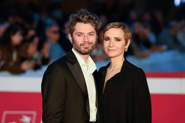 News - Rome Film Festival 2025 Stefano Lodovichi and Camilla Filippi attend the red carpet of the movie Il Falsario  during the 20th Rome Film Fest at Auditorium Parco della Musica on October 19, 2025 in Rome, Italy. Rome Auditorium Parco della Musica Italy Copyright: xFabrizioxCorradettix xLiveMediax LPN_2089940