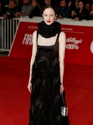Roma Cinema Fest 2025, evening 5 - Red carpet film Good Boy. Pictured: Andrea Riseborough  Copyright: xMarcoxProvvisionatox xipa-agency.netx xDxAvanzo Landi Provvisionatox IPA_Agency_IPA66820271