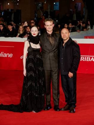Roma Cinema Fest 2025, evening 5 - Red carpet film Good Boy In the photo: Andrea Riseborough Anson Boon Stephen Graham  Copyright: xMarcoxProvvisionatox xipa-agency.netx xDxAvanzo Landi Provvisionatox IPA_Agency_IPA66820290
