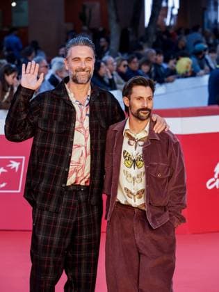Roma Cinema Fest 2025, evening 5 - Red carpet film The Counterfeiter. Pictured: Luca Calvani and Alessandro Franchini.  Copyright: xMarcoxProvvisionatox xipa-agency.netx xDxAvanzo Landi Provvisionatox IPA_Agency_IPA66821789