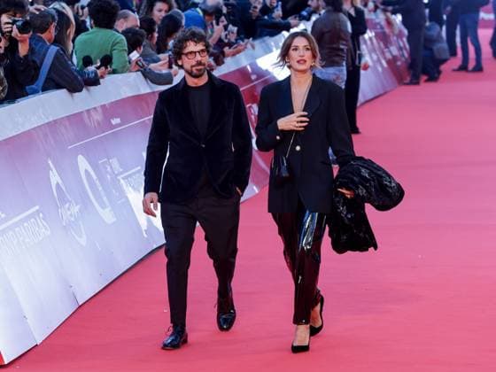Roma Cinema Fest 2025, evening 5 - Red carpet film The Counterfeiter. Pictured: Francesco Montanari and Federica Sorino.  Copyright: xMarcoxProvvisionatox xipa-agency.netx xDxAvanzo Landi Provvisionatox IPA_Agency_IPA66821801