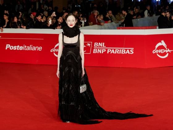 Roma Cinema Fest 2025, evening 5 - Red carpet film Good Boy. Pictured: Andrea Riseborough  Copyright: xMarcoxProvvisionatox xipa-agency.netx xDxAvanzo Landi Provvisionatox IPA_Agency_IPA66820266