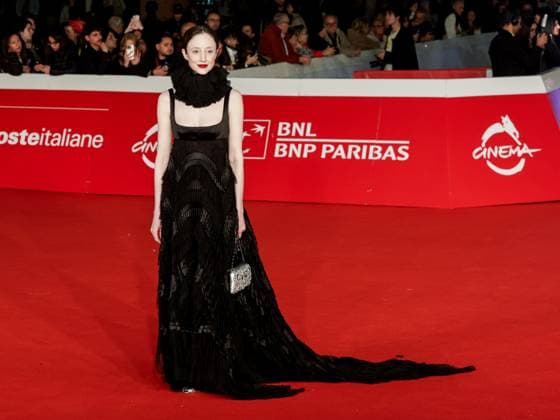 Roma Cinema Fest 2025, evening 5 - Red carpet film Good Boy. Pictured: Andrea Riseborough  Copyright: xMarcoxProvvisionatox xipa-agency.netx xDxAvanzo Landi Provvisionatox IPA_Agency_IPA66820267