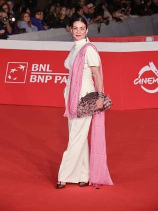 Rome, Italy, Italy: Roma Cinema Fest 2025, evening 5 - Red carpet film Pirandello The Giant in Love. Pictured: Manuela Ventura Rome Italy  - ZUMAp169 20251019_zea_p169_842 Copyright: xMarcoxProvvisionatox