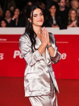 Rome, Italy, Italy: Roma Cinema Fest 2025, evening 5 - Red carpet film Pirandello The Giant in Love. Pictured: Ester Pantano Rome Italy  - ZUMAp169 20251019_zea_p169_901 Copyright: xMarcoxProvvisionatox
