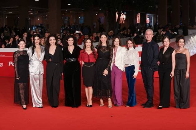 Rome, Italy, Italy: Roma Cinema Fest 2025, evening 5 - Red carpet film Pirandello The Giant in Love In the cast photo Rome Italy  - ZUMAp169 20251019_zea_p169_903 Copyright: xMarcoxProvvisionatox