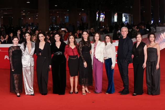 Rome, Italy, Italy: Roma Cinema Fest 2025, evening 5 - Red carpet film Pirandello The Giant in Love In the cast photo Rome Italy  - ZUMAp169 20251019_zea_p169_905 Copyright: xMarcoxProvvisionatox
