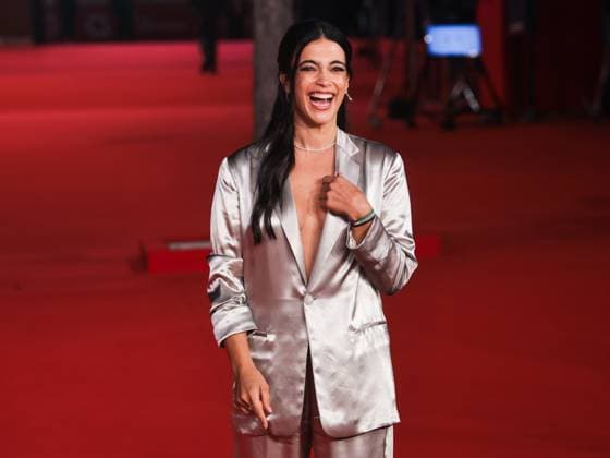 Rome, Italy, Italy: Roma Cinema Fest 2025, evening 5 - Red carpet film Pirandello The Giant in Love. Pictured: Ester Pantano Rome Italy  - ZUMAp169 20251019_zea_p169_877 Copyright: xMarcoxProvvisionatox