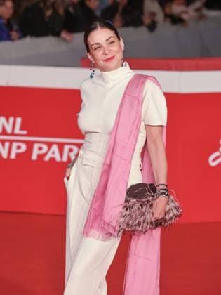 Rome, Italy, Italy: Roma Cinema Fest 2025, evening 5 - Red carpet film Pirandello The Giant in Love. Pictured: Manuela Ventura Rome Italy  - ZUMAp169 20251019_zea_p169_824 Copyright: xMarcoxProvvisionatox