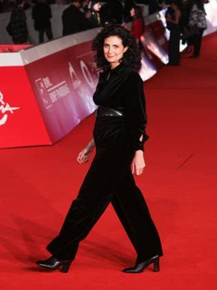 Rome, Italy, Italy: Roma Cinema Fest 2025, evening 5 - Red carpet film Pirandello The Giant in Love. Pictured: Costanza Quatriglio Rome Italy  - ZUMAp169 20251019_zea_p169_825 Copyright: xMarcoxProvvisionatox