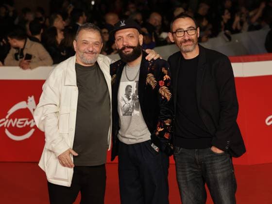 Roma Cinema Fest 2025, evening 5 - Red carpet film Brunori Sas – Il Tempo Delle Noci Pictured: Marco Manetti, Giacomo Triglia and Antonio Manetti  Copyright: xMarcoxProvvisionatox xipa-agency.netx xDxAvanzo Landi Provvisionatox IPA_Agency_IPA66829271