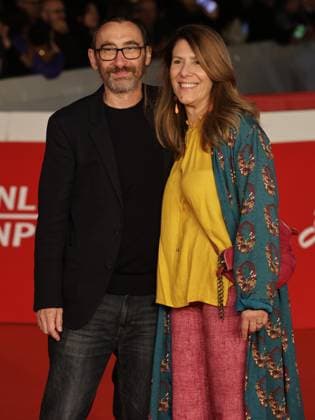 Rome Cinema Fest 2025, evening 5 - Red carpet film Brunori Sas – Il Tempo Delle Noci Pictured: Marco Manetti and his wife Juliet  Copyright: xMarcoxProvvisionatox xipa-agency.netx xDxAvanzo Landi Provvisionatox IPA_Agency_IPA66829225