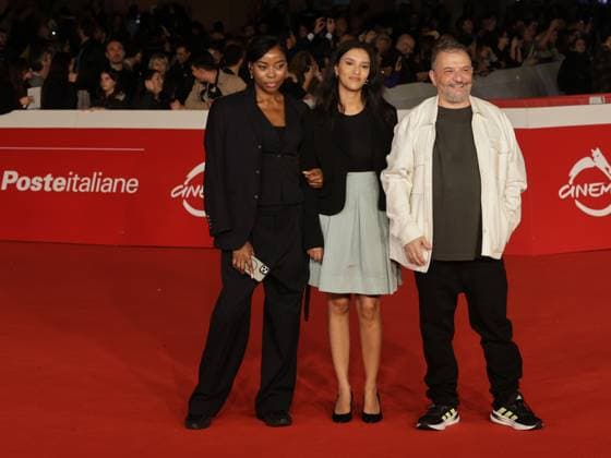 Roma Cinema Fest 2025, evening 5 - Red carpet film Brunori Sas – Il Tempo Delle Noci Pictured: Juliet Esey Joseph, Desiree Manetti and Marco Manetti  Copyright: xMarcoxProvvisionatox xipa-agency.netx xDxAvanzo Landi Provvisionatox IPA_Agency_IPA66829269