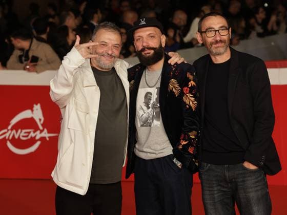 Roma Cinema Fest 2025, evening 5 - Red carpet film Brunori Sas – Il Tempo Delle Noci Pictured: Marco Manetti, Giacomo Triglia and Antonio Manetti  Copyright: xMarcoxProvvisionatox xipa-agency.netx xDxAvanzo Landi Provvisionatox IPA_Agency_IPA66829272