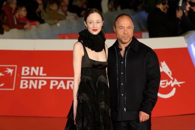 Good boy red carpet in Rome, Italy - 19 Oct 2025 Andrea Risenborough (l) and Stephen Graham (r) attend the Good boy movie red carpet at Auditorium Parco della Musica at Rome Film Fest 2025. Rome Italy Copyright: xMarioxCartellix xSOPAxImagesx _DSC8294