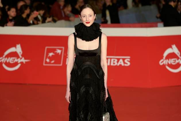 Good boy red carpet in Rome, Italy - 19 Oct 2025 Andrea Riseborough attends the Good boy movie red carpet at Auditorium Parco della Musica at Rome Film Fest 2025. Rome Italy Copyright: xMarioxCartellix xSOPAxImagesx _DSC8304