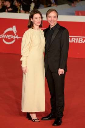 Good boy red carpet in Rome, Italy - 19 Oct 2025 Kinga Komasa (l) and Jan Komasa (r) attend the Good boy movie red carpet at Auditorium Parco della Musica at Rome Film Fest 2025. Rome Italy Copyright: xMarioxCartellix xSOPAxImagesx _DSC8393