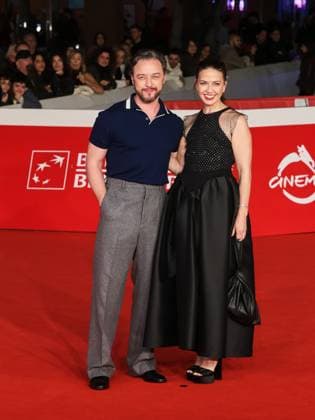 Roma Cinema Fest 2025, evening 5 - Red carpet film California Schemin Pictured: James McAvoy and Lisa Liberati  Copyright: xMarcoxProvvisionatox xipa-agency.netx xDxAvanzo Landi Provvisionatox IPA_Agency_IPA66831504