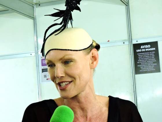 RECORD DATE NOT STATED Davi Ramos hat parade sao paulo (sp), 10 18 2025 - moda spfw desfiles n60 - davi ramos hats fashion show brought together several veteran models such as ana claudia michels, luciana curtis and caroline ribeiro, at pacubra in ibirapuera in sao paulo. (Foto: Leandro Chemalle Thenews2 imago images) Davi Ramos hat parade  Copyright: xLeandroxChemallex