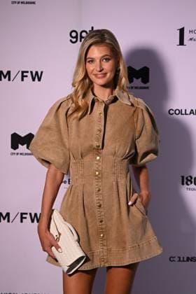 MELBOURNE FASHION WEEK 2025, Mary Vitinaros poses for a photo during the Melbourne Fashion Week Media preview in Melbourne, Monday, October 20, 2025. ( NO ARCHIVING MELBOURNE VICTORIA AUSTRALIA  Copyright: xJAMESxROSSx 20251020126828751990