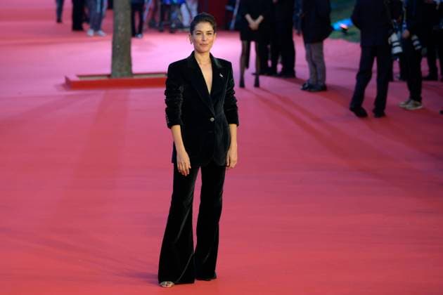 Il Falsario red carpet in Rome, Italy - 19 Oct 2025 Giulia Michelini attends the red carpet of movie Il Falsario during the Rome Film Fest 2025 at Auditorium Parco della Muisca. Rome Italy Copyright: xMarioxCartellix xSOPAxImagesx _DSC7836