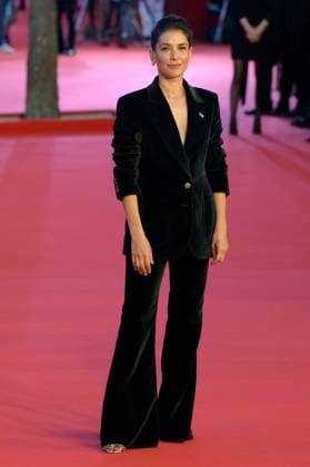 Il Falsario red carpet in Rome, Italy - 19 Oct 2025 Giulia Michelini attends the red carpet of movie Il Falsario during the Rome Film Fest 2025 at Auditorium Parco della Muisca. Rome Italy Copyright: xMarioxCartellix xSOPAxImagesx _DSC7837