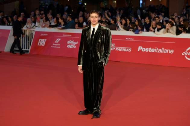 Il Falsario red carpet in Rome, Italy - 19 Oct 2025 Mattia Carrano attends the red carpet of movie Il Falsario during the Rome Film Fest 2025 at Auditorium Parco della Muisca. Rome Italy Copyright: xMarioxCartellix xSOPAxImagesx _DSC8057
