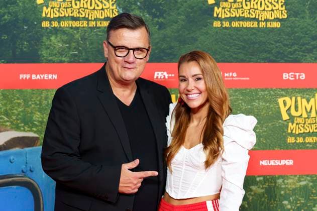 Torsten Koch and Tiger Kirchharz at the premiere of the movie Pumuckl und das große Missverständnis at Mathäser Filmpalast Munich, 19 10 2025 Foto:xN.xKolinzx xFuturexImagex pumuckl_5002
