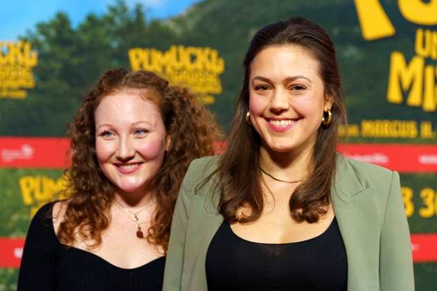 Roxanne Rittmann and Katharina Scheuba at the premiere of the movie Pumuckl und das große Missverständnis at Mathäser Filmpalast Munich, 19 10 2025 Foto:xN.xKolinzx xFuturexImagex pumuckl_5009
