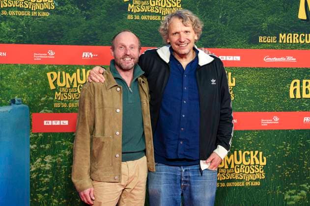 Florian Brückner and Marcus H Rosenmüller at the premiere of the movie Pumuckl und das große Missverständnis at Mathäser Filmpalast Munich, 19 10 2025 Foto:xN.xKolinzx xFuturexImagex pumuckl_5039