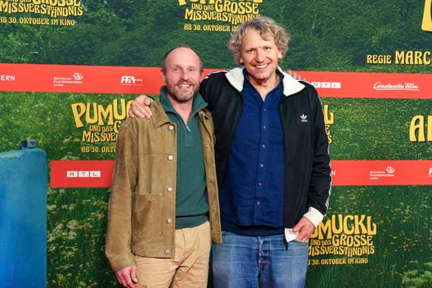 Florian Brückner and Marcus H Rosenmüller at the premiere of the movie Pumuckl und das große Missverständnis at Mathäser Filmpalast Munich, 19 10 2025 Foto:xN.xKolinzx xFuturexImagex pumuckl_5040