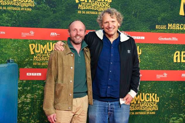 Florian Brückner and Marcus H Rosenmüller at the premiere of the movie Pumuckl und das große Missverständnis at Mathäser Filmpalast Munich, 19 10 2025 Foto:xN.xKolinzx xFuturexImagex pumuckl_5041