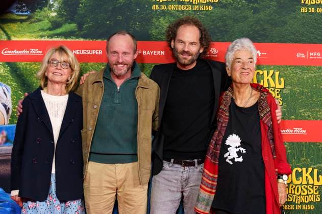 Gisela Schneeberger, Florian Brückner, Maximilian Schafroth and Barbara von Johnson at the premiere of the movie Pumuckl und das große Missverständnis at Mathäser Filmpalast Munich, 19 10 2025 Foto:xN.xKolinzx xFuturexImagex pumuckl_5044