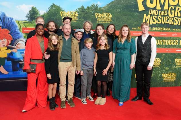 Cast and crew at the premiere of the movie Pumuckl and the big misunderstanding at Mathäser Filmpalast Munich, 19 10 2025 Foto:xN.xKolinzx xFuturexImagex pumuckl_5048