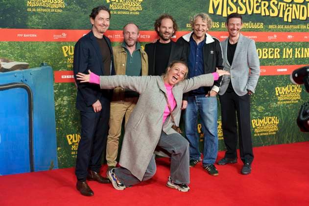 Martin Bachmann, Florian Brückner, Nina Eichinger, Maximilian Schafroth, Marcus H Rosenmüller and Oliver Berben at the premiere of the movie Pumuckl und das große Missverständnis at Mathäser Filmpalast Munich, 19 10 2025 Foto:xN.xKolinzx xFuturexImagex pumuckl_5051