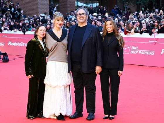 : Roma Cinema Fest 2025, day 6 - red carpet Die, my love In the photo: Jennifer Lawrence, Salvatore Nastasi, Justine Ciarrocchi, Paola Malanga  - ZUMAp169 20251020_zea_p169_523 Copyright: xMaurizioxD Avanzox