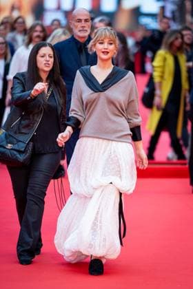 Die My Love red carpet during the 20th Rome Film Festival at Auditorium Parco Della Musica in Rome, Italy on 20 October 2025. Jennifer Lawrence (wearing dress and shoes Dior and watch Longines) attends the Die My Love red carpet during the 20th Rome Film Festival at Auditorium Parco Della Musica in Rome, Italy on 20 October 2025., Credit:Stefano Costantino TTL Avalon Italy, Rome  Copyright: xStefanoxCostantinoxTTLx xAvalonx 1046960684