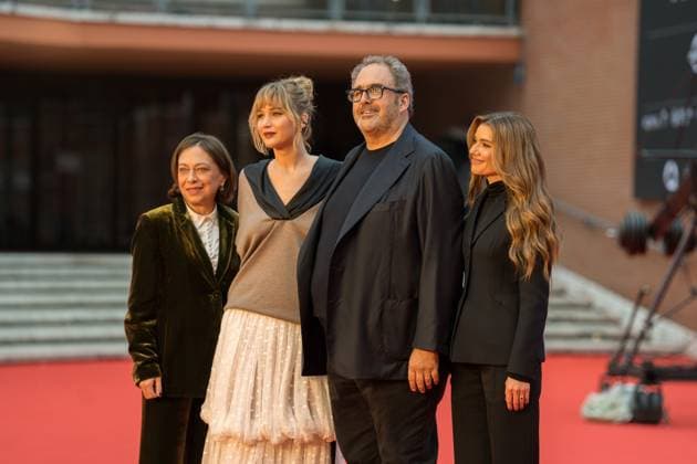 Die My Love - Red Carpet - The 20th Rome Film Festival Jennifer Lawrence attends the Die My Love red carpet during the 20th Rome Film Festival at Auditorium Parco Della Musica in Rome, Italy, on October 20, 2025. Rome Italy  Copyright: xLucaxCarlinox originalFilename: carlino-notitle251020_np3cS.jpg
