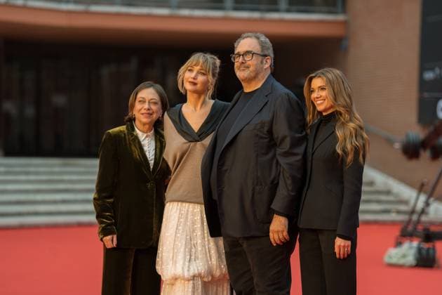 Die My Love - Red Carpet - The 20th Rome Film Festival Jennifer Lawrence attends the Die My Love red carpet during the 20th Rome Film Festival at Auditorium Parco Della Musica in Rome, Italy, on October 20, 2025. Rome Italy  Copyright: xLucaxCarlinox originalFilename: carlino-notitle251020_npRD6.jpg