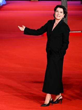 Rome, Italy, Italy: Roma Cinema Fest 2025, evening 6 - Red Carpet for the film WARRIORS THE RULE OF BALANCE In the photo Monica Guerritore Rome Italy  - ZUMAp169 20251020_zea_p169_908 Copyright: xMaurizioxD Avanzox