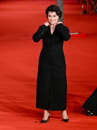 Rome, Italy, Italy: Roma Cinema Fest 2025, evening 6 - Red Carpet for the film WARRIORS THE RULE OF BALANCE In the photo Monica Guerritore Rome Italy  - ZUMAp169 20251020_zea_p169_916 Copyright: xMaurizioxD Avanzox