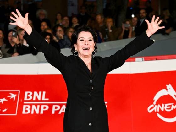 Rome, Italy, Italy: Roma Cinema Fest 2025, evening 6 - Red Carpet for the film WARRIORS THE RULE OF BALANCE In the photo Monica Guerritore Rome Italy  - ZUMAp169 20251020_zea_p169_927 Copyright: xMaurizioxD Avanzox