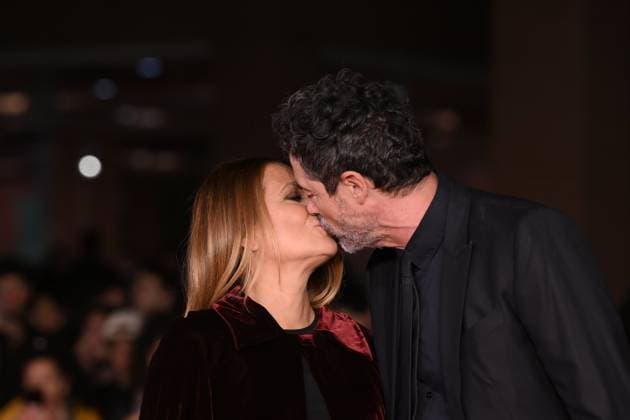 20th Rome Film Festival, Italy - 20 Oct 2025, Red Carpet For The Film WARRIORS, THE RULE OF BALANCE Alessandro Gassmann with his wife Sabrina Knaflitz arrive on the red carpet for the screening of the movie Guerrieri - La regola dell equilibrio at the 20th annual Rome Film Fest, in Rome, Italy, 20 October 2025., Credit:Maria Laura Antonelli Avalon Italia, Rome  Copyright: xMariaxLauraxAntonellix xAvalonx 1046989991